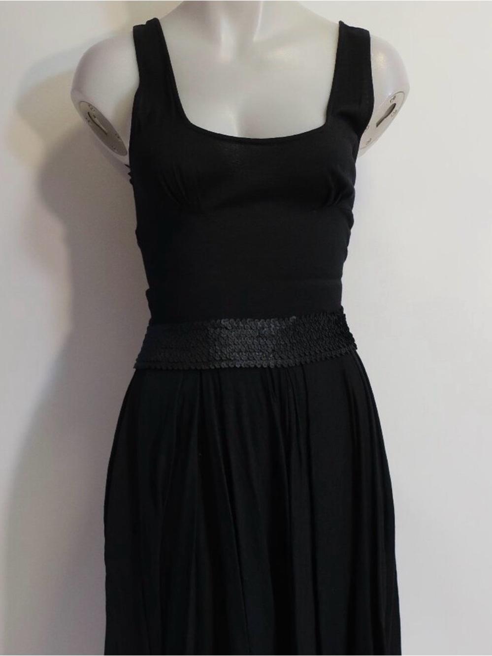 Diane Von Furstenberg Black Sleeveless Maxi Dress 6